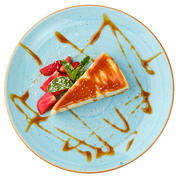 New York cheesecake with salted caramel
