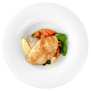 Baked trout with tomato salsa
